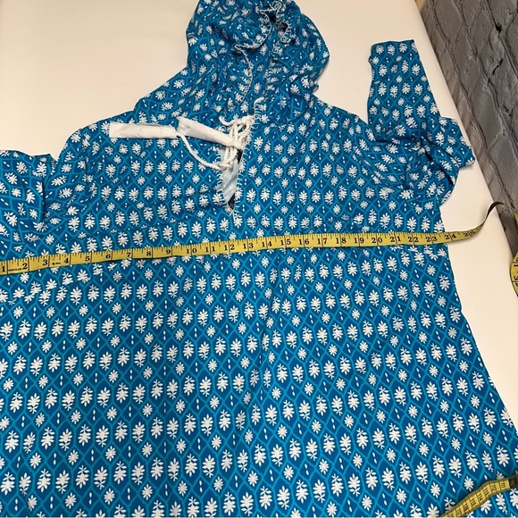 Cabana Life Blue and White Floral Cover-Up cover up size 2X NWT - Picture 6 of 10